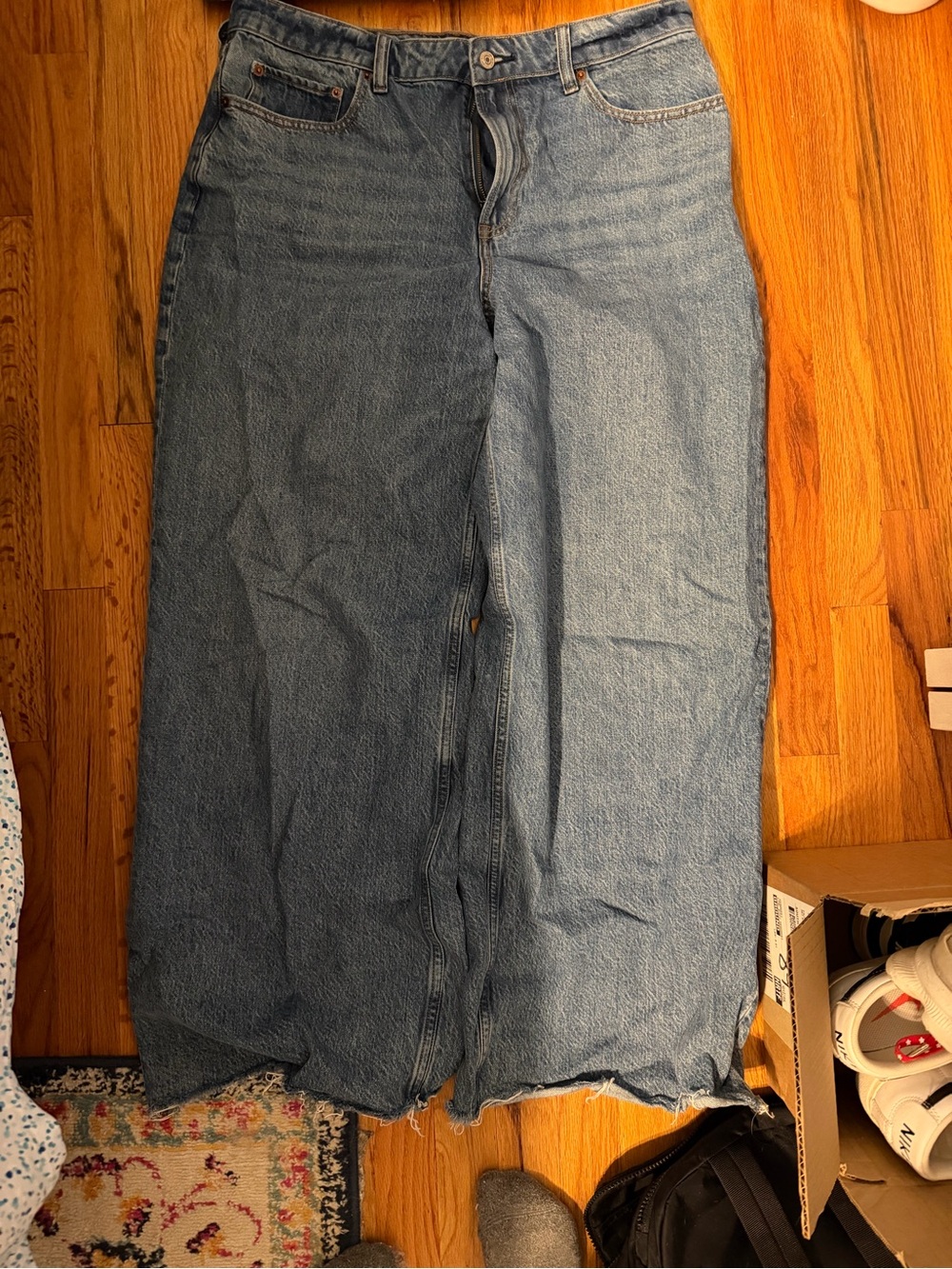 Classic Abercrombie Light Blue Denim Wide Leg Jeans